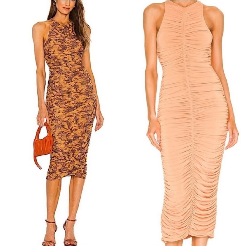 Held--Royal Blue Midi Ruched Cocktail dress XS - Picture 8 of 8